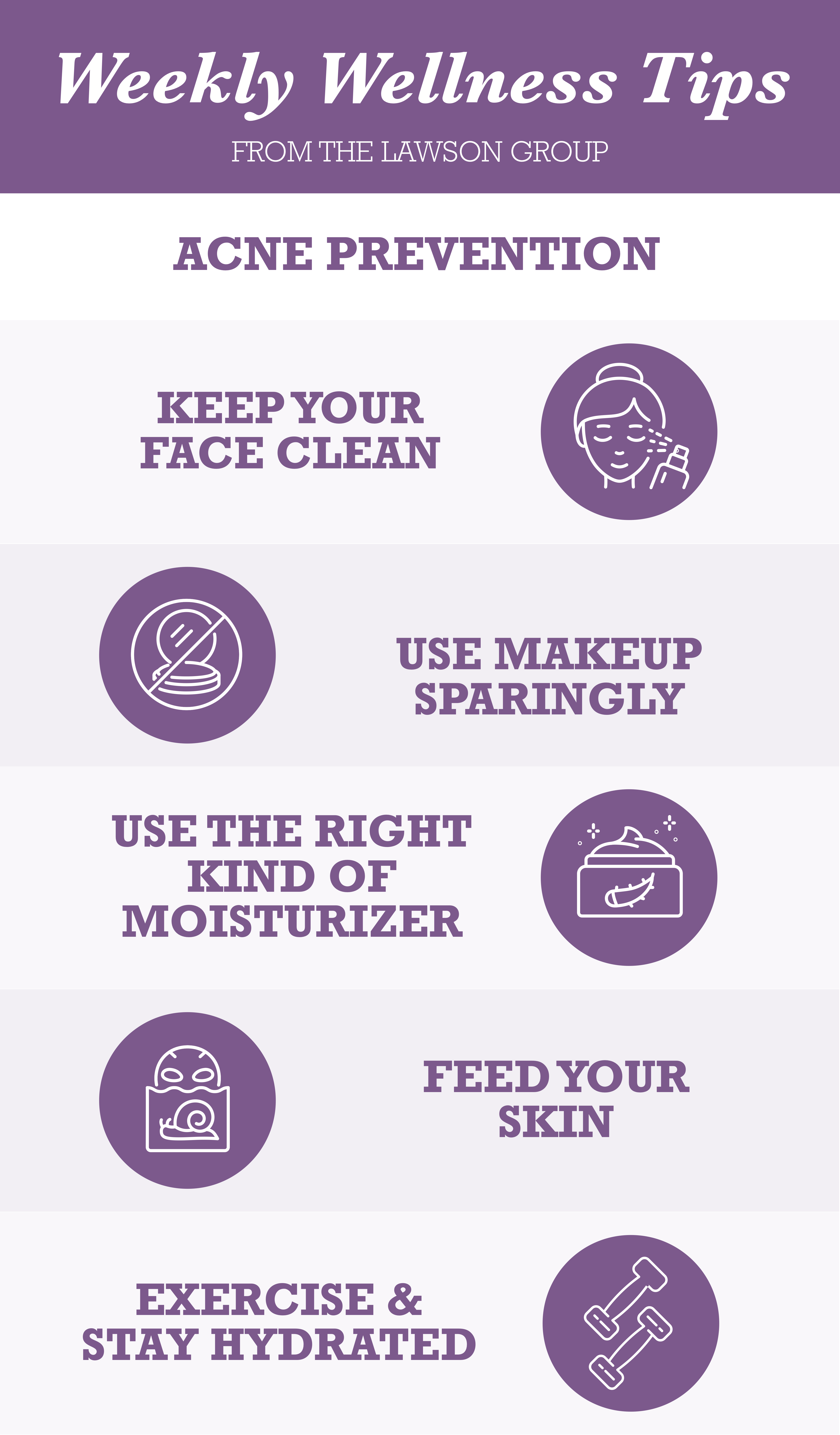 TLG22005 Wellness Tips  Acne Prevention Infographic