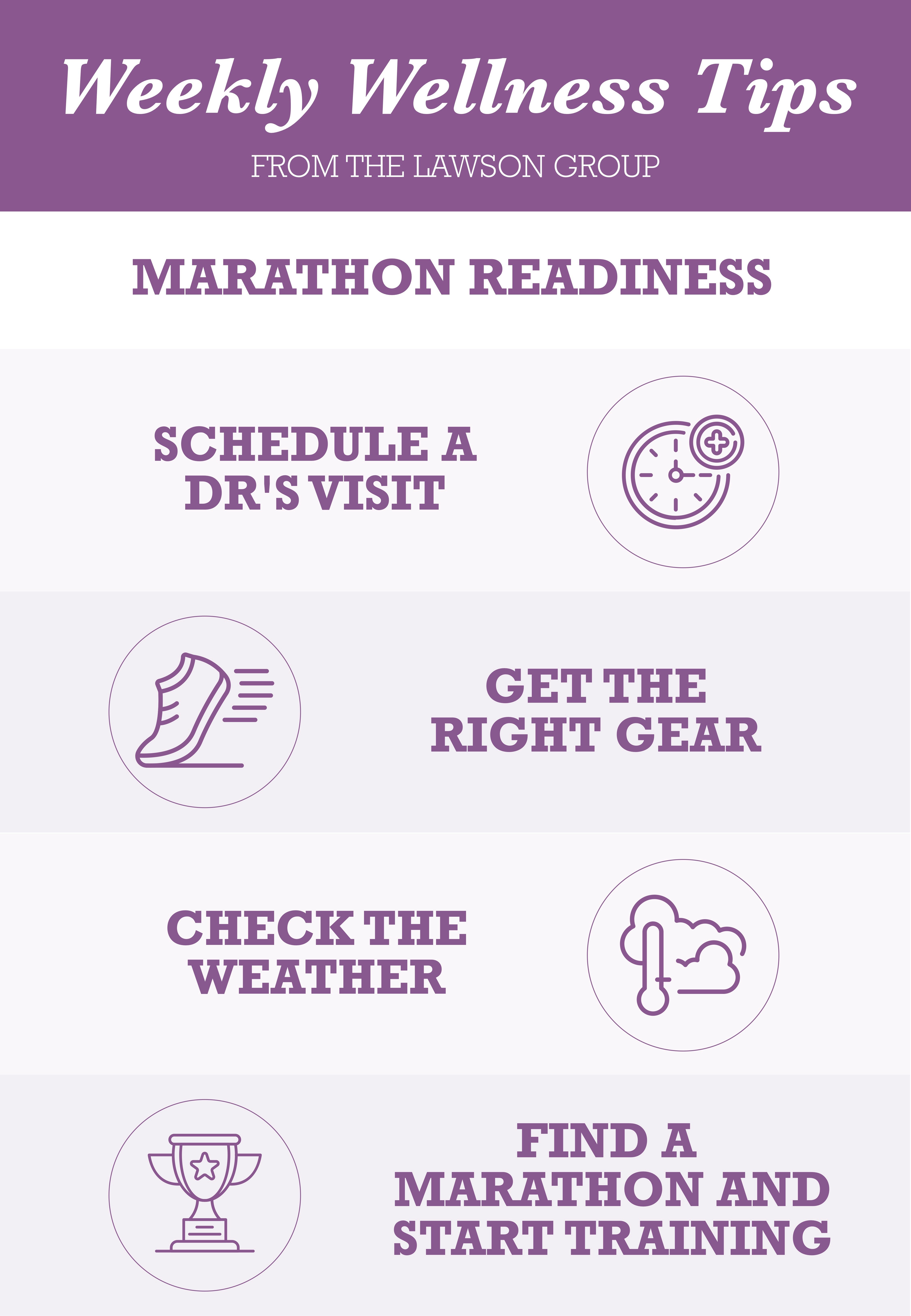 TLG22005 Wellness Tips  Marathon Readiness Infographic