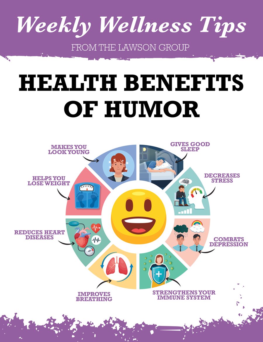Weekly Wellness Tip - Health Benefits of Humor Infographic-01